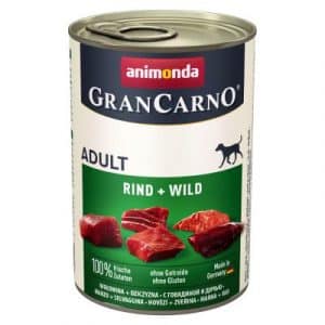 Sparpaket Animonda GranCarno Original 12 x 400 g - Rind & Herz