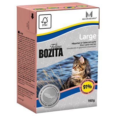 Sparpaket Bozita Feline Tetra Recart 24 x 190 g - Hair & Skin - Sensitive