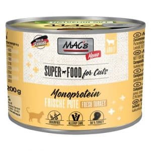 Sparpaket MAC´s Cat Mono Sensitive 24 x 200 g - Pute