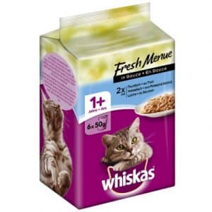 Whiskas Fresh Menue - 6 x 50 g Weissfisch