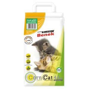 Super Benek Corn Cat Frisches Gras - Sparpaket: 3 x 7 l (ca. 13