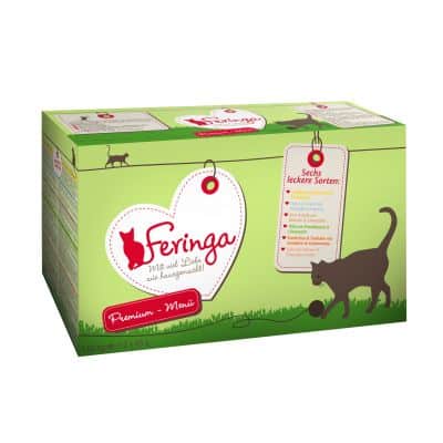 Sparpaket Feringa Classic Meat Menü Pouch 48 x 85 g Kaninchen & Truthahn mit Sanddorn