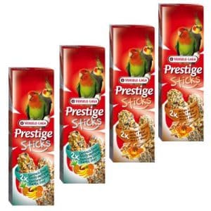 Mixed Pack Versele-Laga Prestige Sticks Großsittiche - 4 x 2 Sticks (560g)