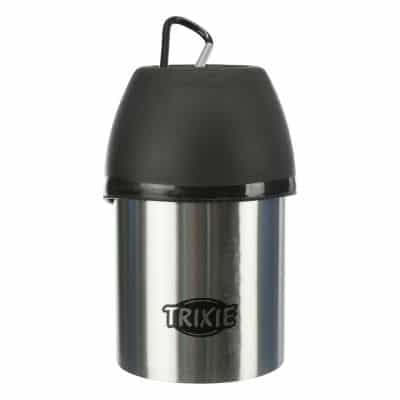 Trixie Friends on Tour Edelstahl-Flasche mit Trinknapf - 300 ml