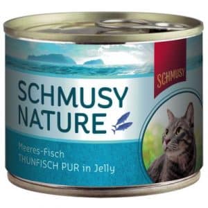 Sparpaket Schmusy Nature Fisch 24 x 185 g - Roter Barsch Pur