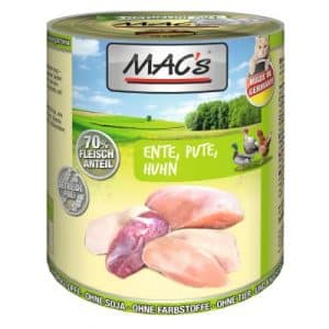 Sparpaket MAC´s Cat 24 x 800 g - Kalb & Pute