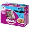 Megapack Whiskas 1+ Adult Frischebeutel 48 x 85 g / 100 g - Klassische Auswahl in Sauce