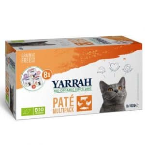 Yarrah Bio Pate Multipack 8 x 100 g - Mix (3 Sorten)