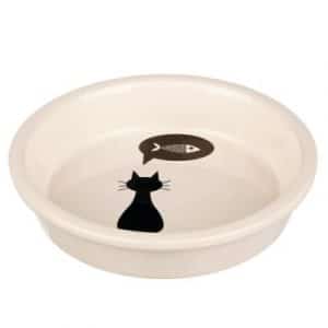 Trixie Keramiknapf mit Katzenmotiv - Sparset: 2 x 250 ml