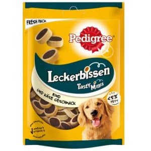 Pedigree Leckerbissen Hundesnacks - Sparpaket: 6 x 130 g Kau-Happen Huhn & Ente