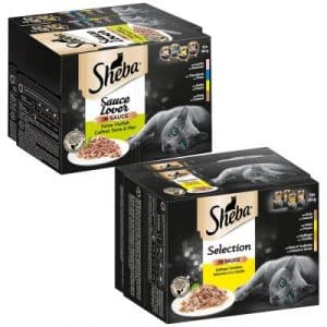 Sheba Mixpack 48 x 85 g - 24 x Beutel Selection Geflügel + 24 Schalen Sauce Lover