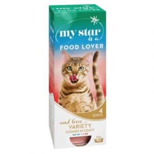 My Star Häppchen in Sauce 10 x 85 g - My Star is a Lazy Cat - Huhn