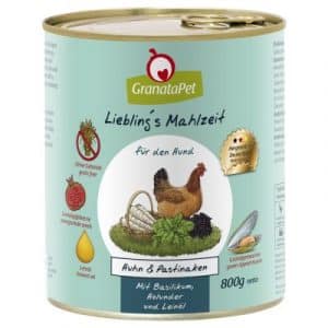 Sparpaket GranataPet Liebling's Mahlzeit 24 x 800 g - Junior Truthahn & Kaninchen mit Kartoffel