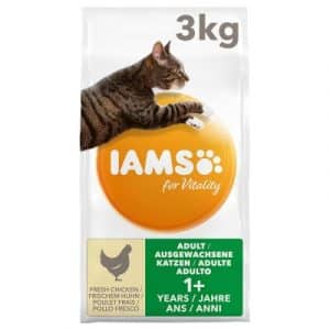 IAMS for Vitality Ausgewachsene Katzen Huhn - Sparpaket: 2 x 10 kg