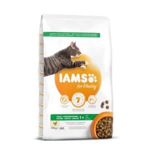 Sparpaket IAMS 2 x Großgebinde - Ältere Katzen Huhn - 2 x 10 kg