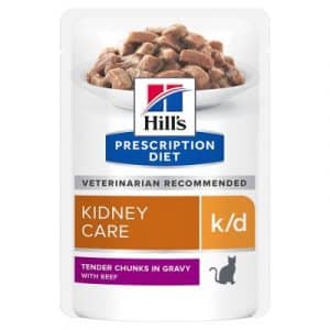 Hill’s Prescription Diet k/d Kidney Care mit Rind - 48 x 85 g