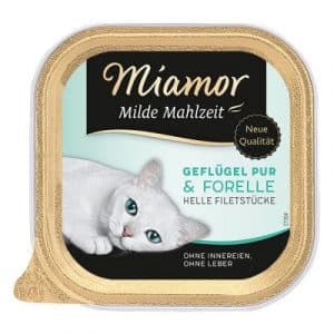 Miamor Milde Mahlzeit 6 x 100 g - Geflügel Pur & Gemüse