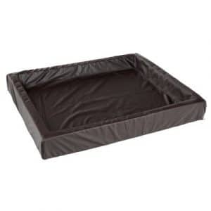 Das hygienische Hundebett Tabak - L 85 x B 70 x H 15 cm