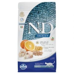 Farmina N&D Ocean gesundes Getreide Kabeljau & Orange Adult - Sparpaket: 3 x 1