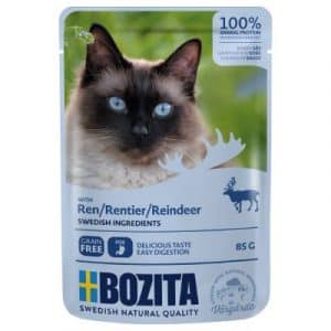 Sparpaket Bozita Häppchen in Soße Pouch 24 x 85 g - Rentier