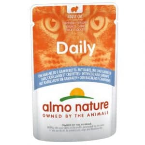 Sparpaket Almo Nature Daily Menu Pouch 12 x 70 g - Ente und Huhn