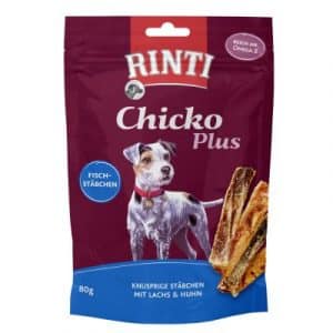 RINTI Chicko Plus Fischstäbchen - Sparpaket: 12 x 80 g