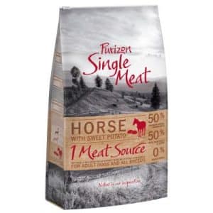 Purizon Single Meat Adult Pferd mit Süßkartoffel - getreidefrei - 4 x 1 kg