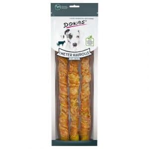 Dokas Hundesnack 1 Meter Kaurolle - 3 x 315 g Ente