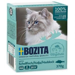 Sparpaket Bozita Häppchen 24 x 370 g - Gelee: Meereskrebsen