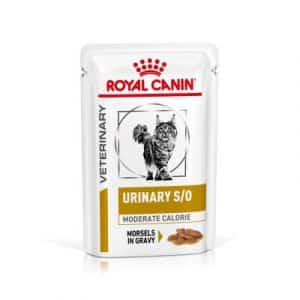 Royal Canin Veterinary Feline Urinary S/O Moderate Calorie - 24 x 85 g (Häppchen in Soße)