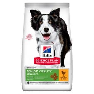 Hill's Science Plan Mature Adult Senior Vitality 7+ Medium mit Huhn - Sparpaket: 2 x 14 kg