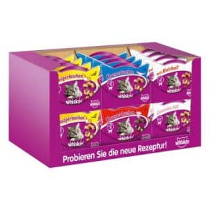 Whiskas Knuspertaschen XXL Mixcase - Mixpack (48 x 60 g)