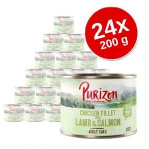 Purizon Adult 24 x 200 g - getreidefrei - Hühnerfilet mit Lachs