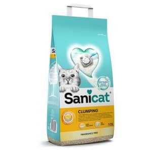 Sanicat Klumpende Katzenstreu Parfümfrei - 2 x 10 l