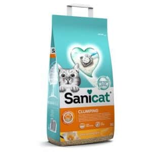 Sanicat Klumpende Katzenstreu mit Vanille & Mandarine - 2 x 8 l