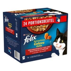 Felix "Sensations" Pouches 24 x 85 g - Truthahn