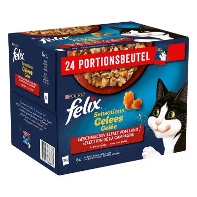 Felix "Sensations" Pouches 24 x 85 g - Truthahn