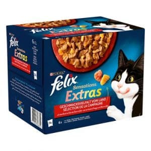 Felix "Sensations Extras" Pouches 24 x 85 g - Rind