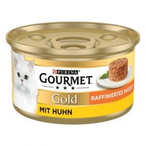 Sparpaket Gourmet Gold Raffiniertes Ragout 48 x 85 g - Mix Thunfisch & Rind
