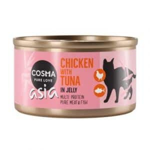 Sparpaket Cosma Asia in Jelly 24 x 85 g - Huhn & Thunfisch