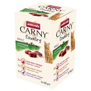 Animonda Carny Country Adult Multipack 6 x 100 g - Heimat-Vielfalt (3 Sorten)