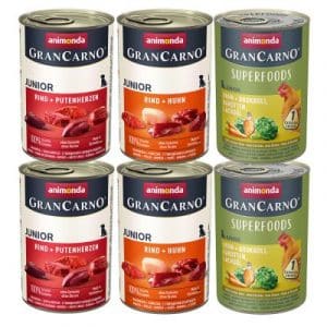 Animonda GranCarno Junior Mixpaket - 6 x 400 g Mix (3 Sorten)