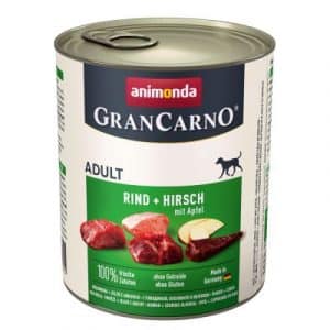 Sparpaket Animonda GranCarno Original 12 x 800 g - Rind & Hirsch mit Apfel