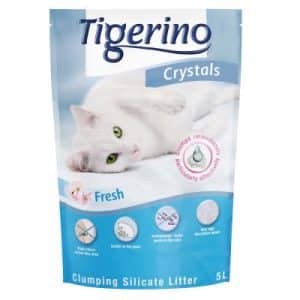 Tigerino Crystals Fresh - klumpende Katzenstreu - 3 x 5 l