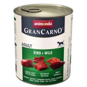 Animonda GranCarno Original Adult 6 x 800 g - Rind & Hirsch mit Apfel
