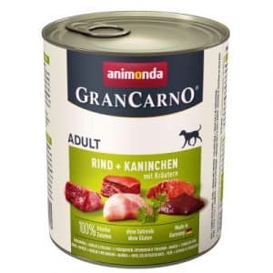 Sparpaket Animonda GranCarno Original 24 x 800 g - Rind & Hirsch mit Apfel