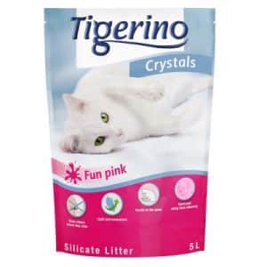 Tigerino Crystals Fun - buntes Katzenstreu - blau 3 x 5 l