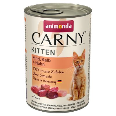 Animonda Carny Kitten 12 x 400 g - Rind & Geflügel