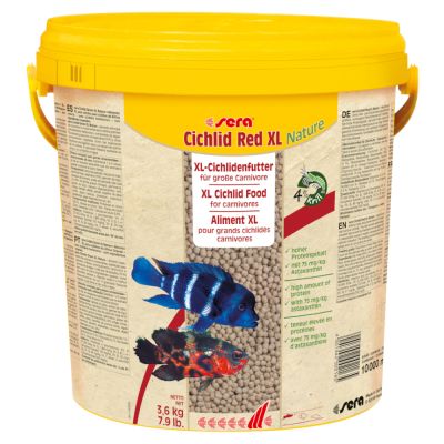 sera Cichlid Red XL Nature Granulatfutter - Sparpaket: 2 x 10 Liter