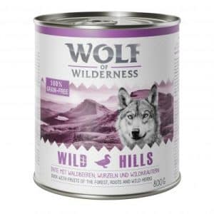 6 x 800 g Mixpakete - Wolf of Wilderness - Dosendeckel